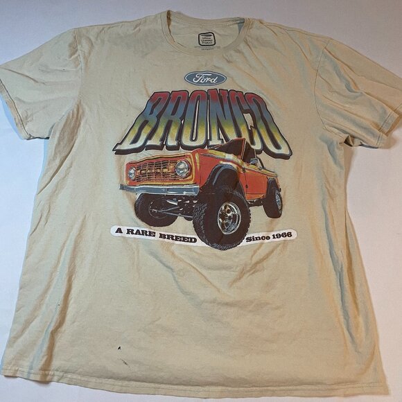 Ford Bronco Tee Shirt Mens Size 2XL Graphic Print Short Sleeve Crew Neck - Picture 1 of 5